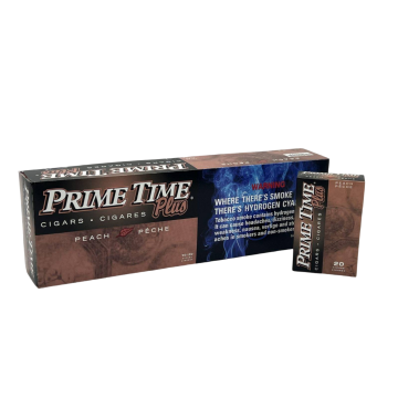 primetime plus peach cigars